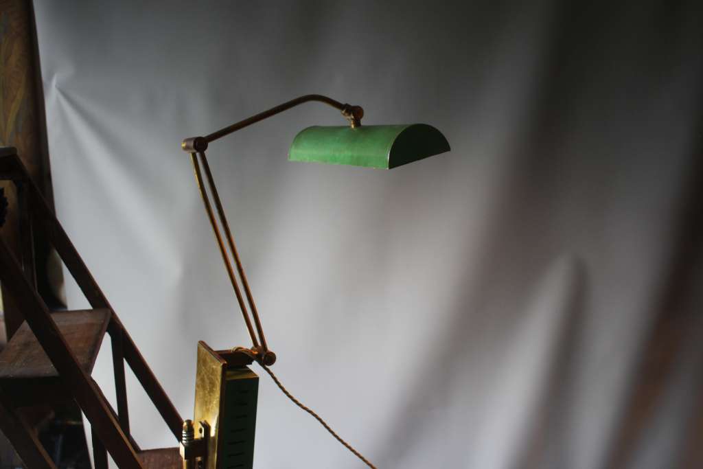 Mid Century Green Industrial lamp