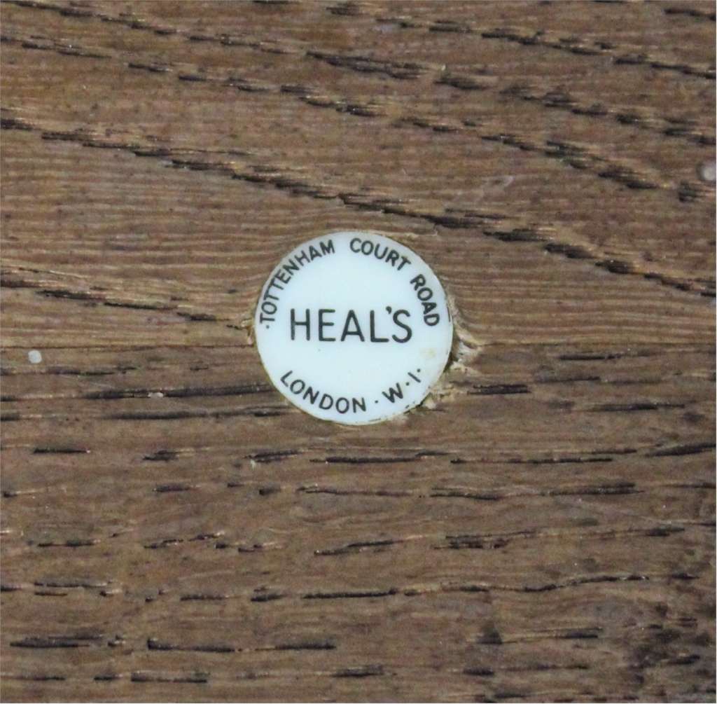 Heals 1930's oak book table.