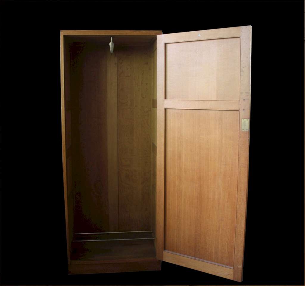 Heals limed oak cupboard wardrobe