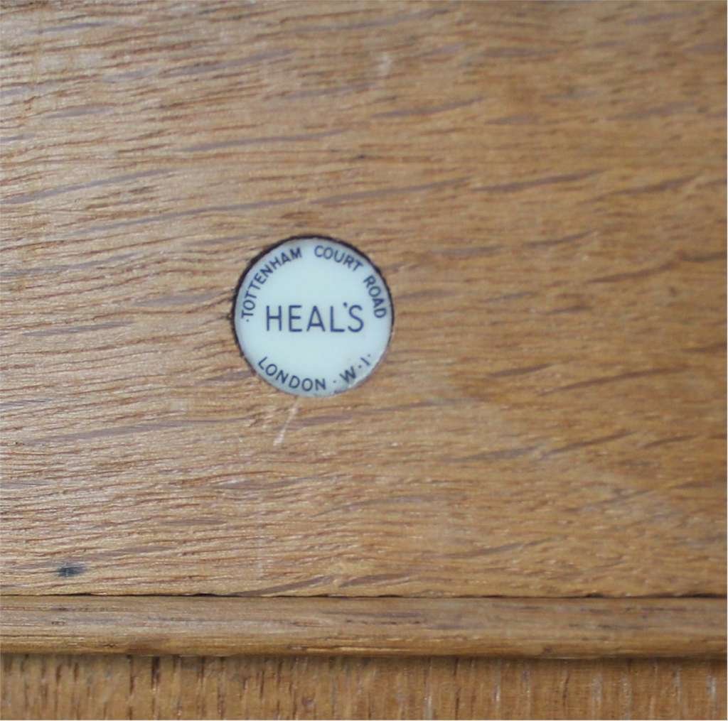Heals limed oak cupboard wardrobe