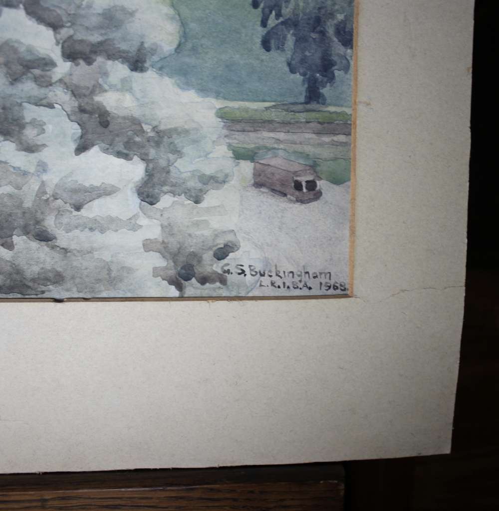 Industrial Architectural watercolour R.I.B.A