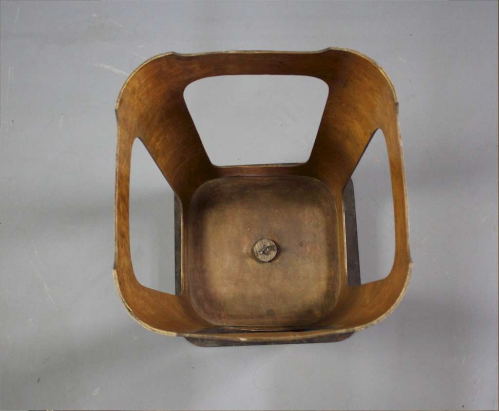 Isokon laminated birch plywood stool by Venesta 1930's