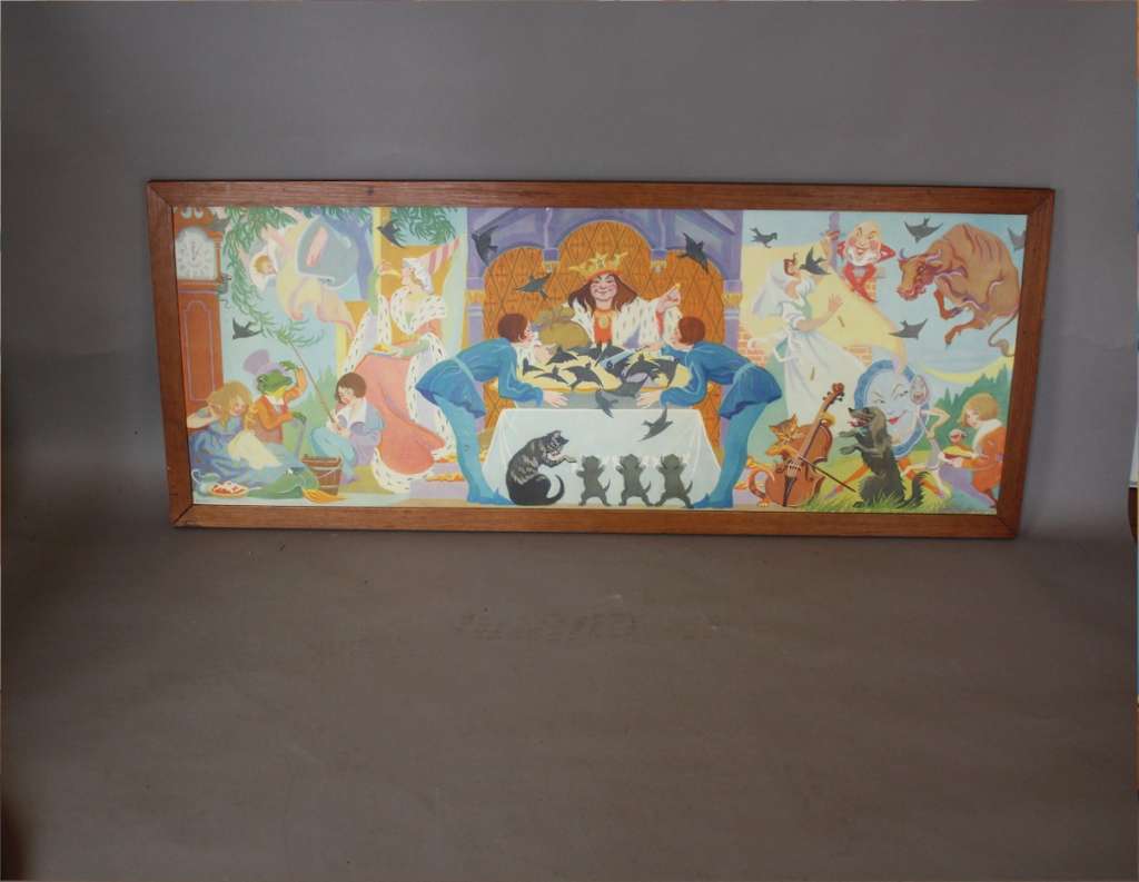 Large framed nursery print by Edith Truman Woolf