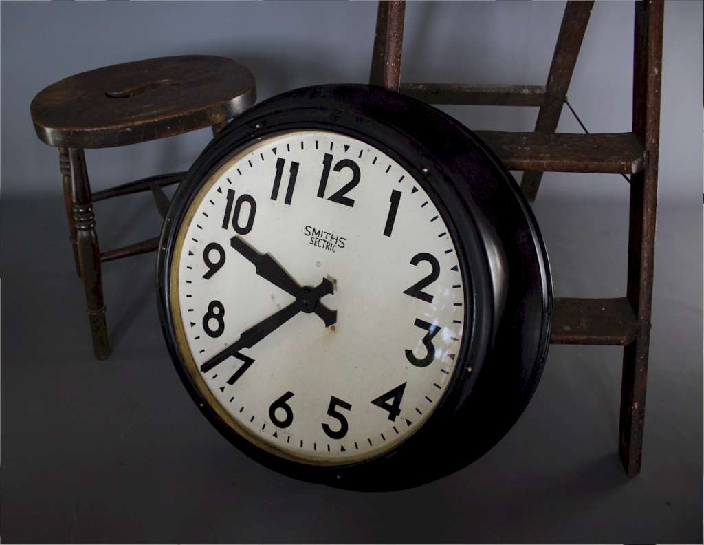 Large Factory clock by Smiths Sectric.