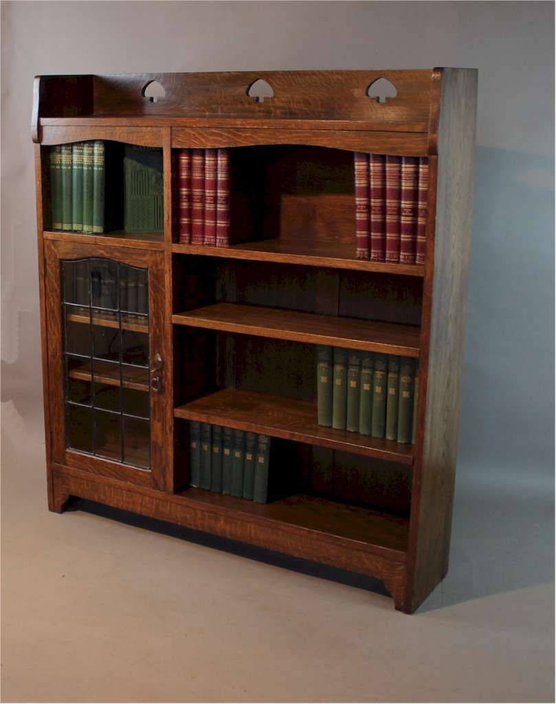 Arts and crafts oak bookcase by Liberty & Co