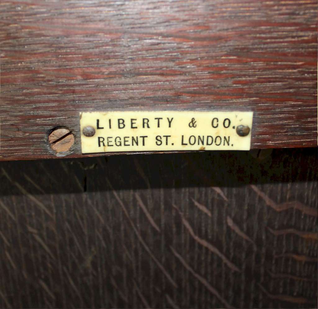 Oak Liberty & Co arts and crafts bookcase c1900