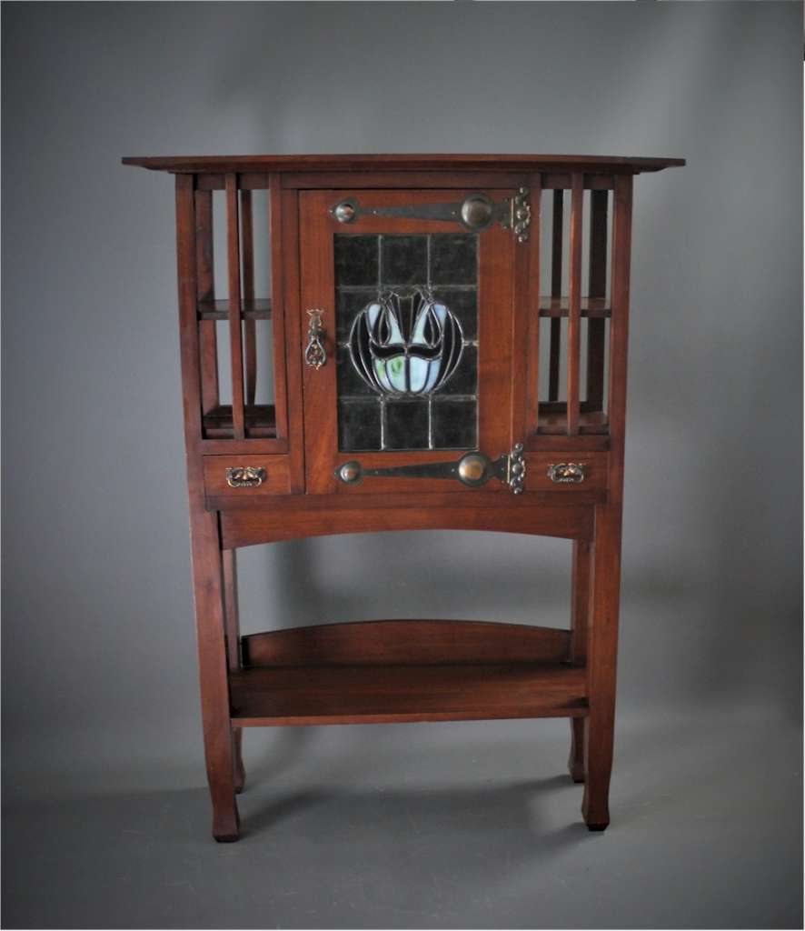 Arts and Crafts mahogany cabinet