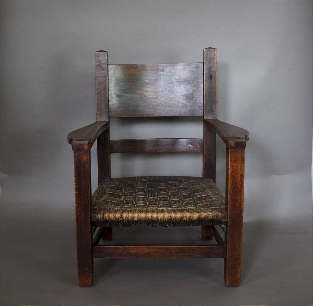 American arts and crafts Mission armchair