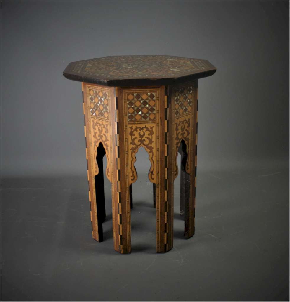 Moorish Syrian Liberty inlaid table