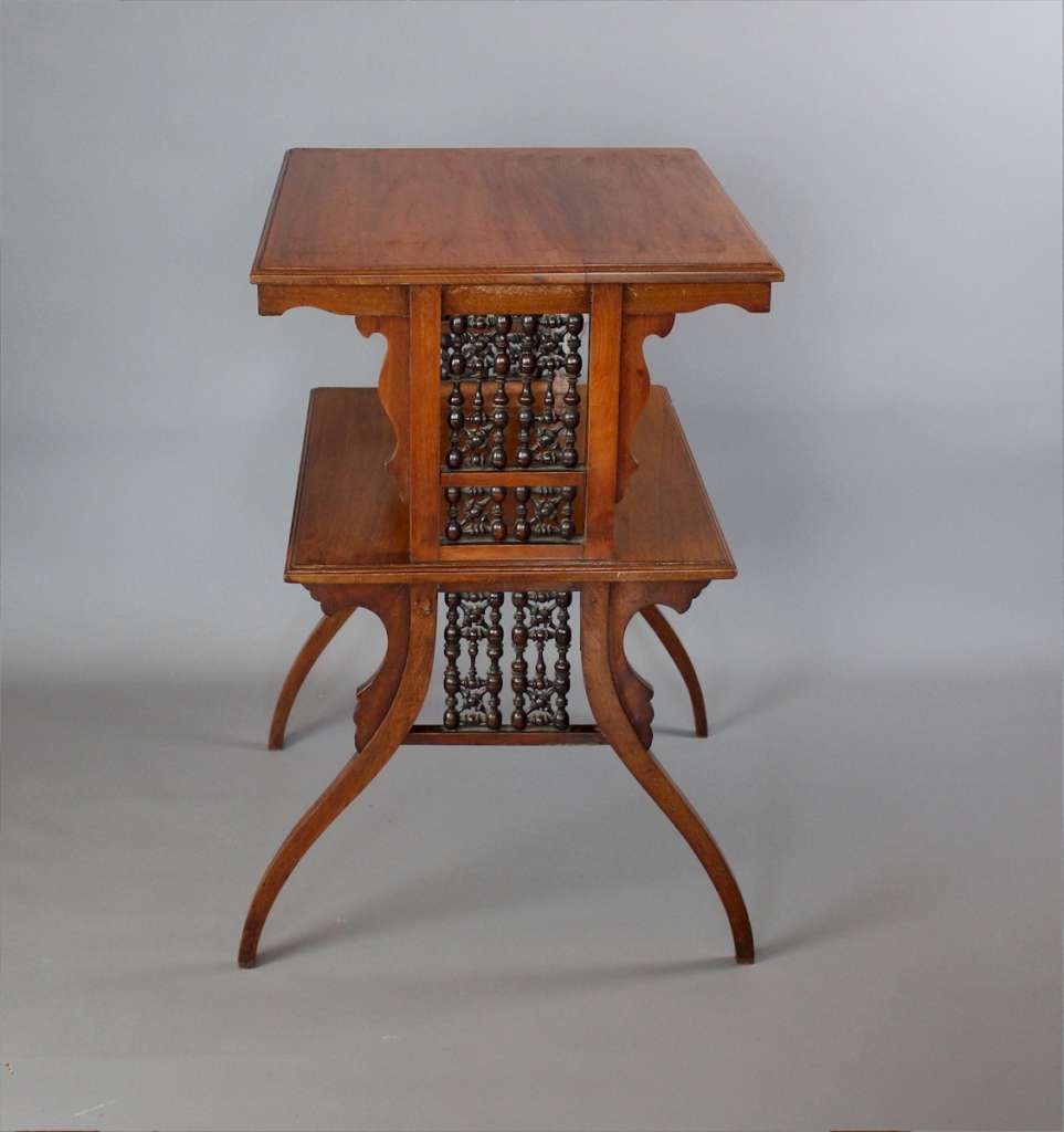 Moorish mahogany bobbin table Liberty