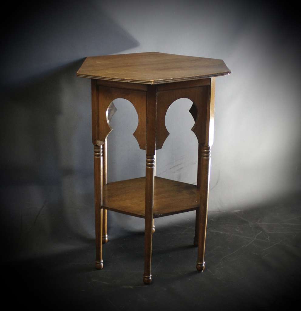  Oak hexagonal Liberty side table