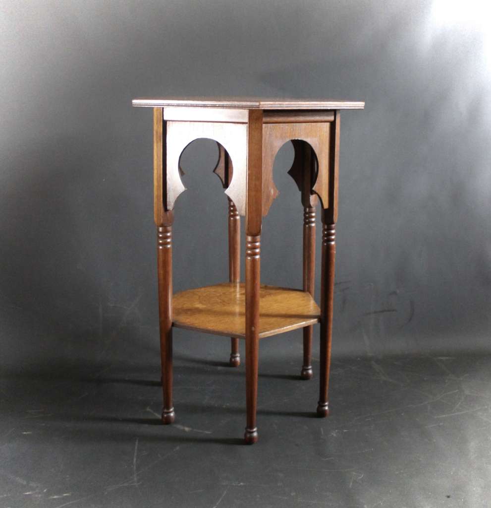 Oak Moorish table by Liberty & Co