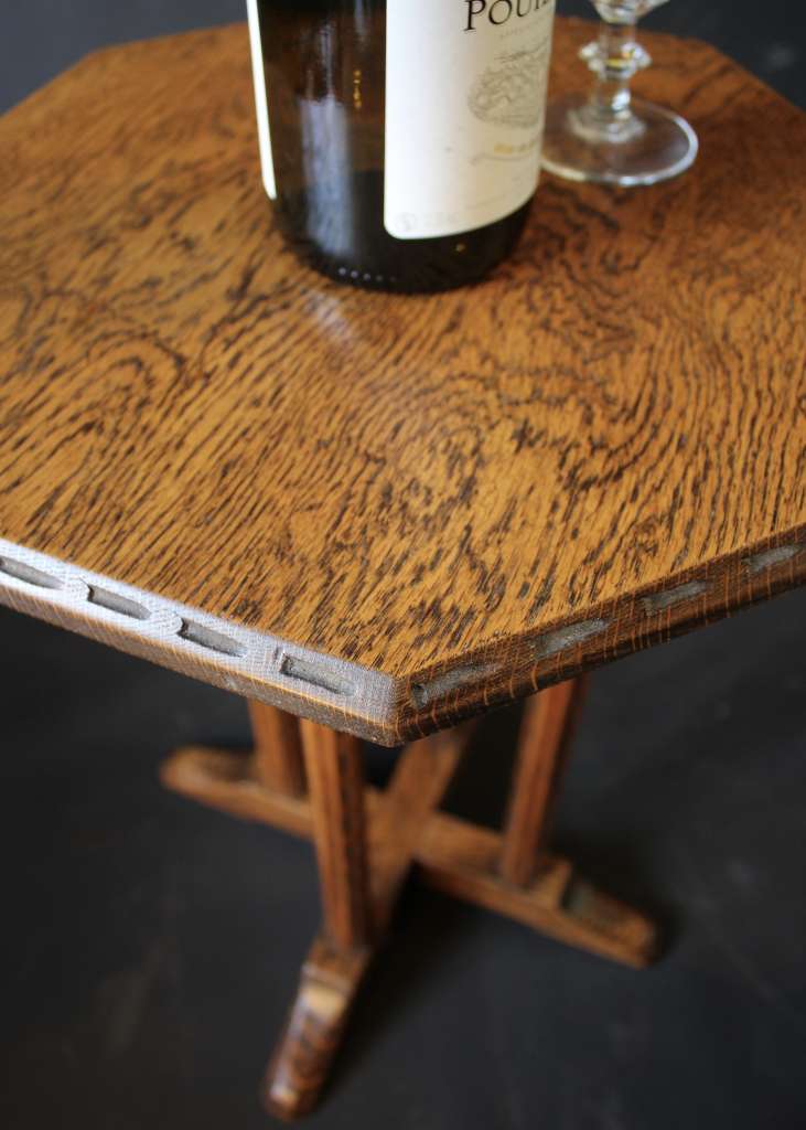 Cotswold School pair of wine tables in oak