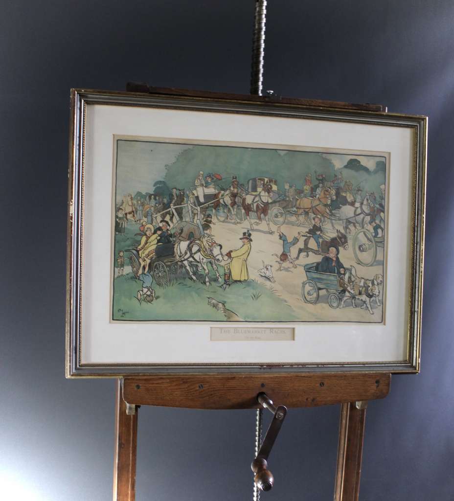 Pair of Celcil Aldin Bluemarket prints