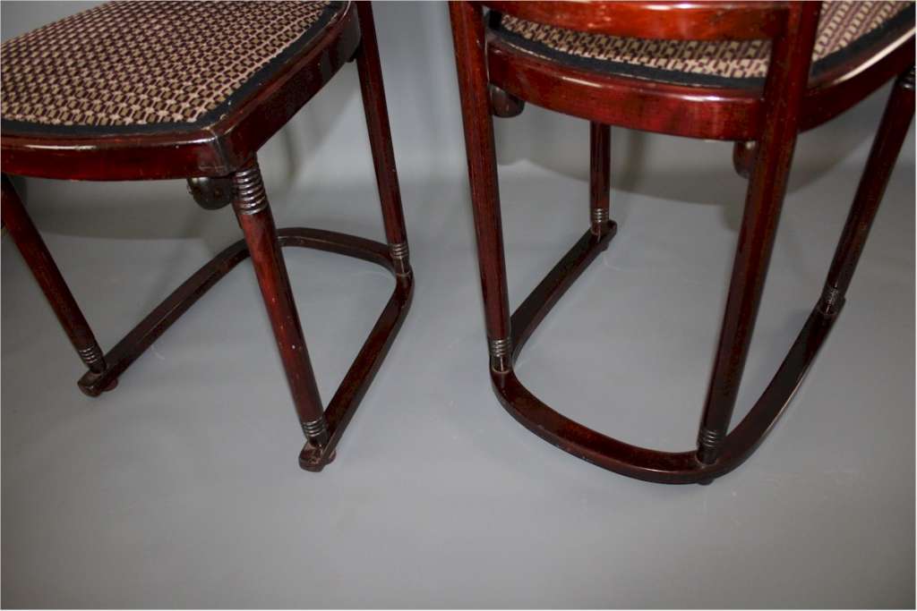 Bentwood Cabaret Fledermaus Chairs by Josef Hoffmann