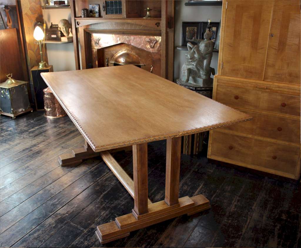 Cotswold School solid oak refectory table