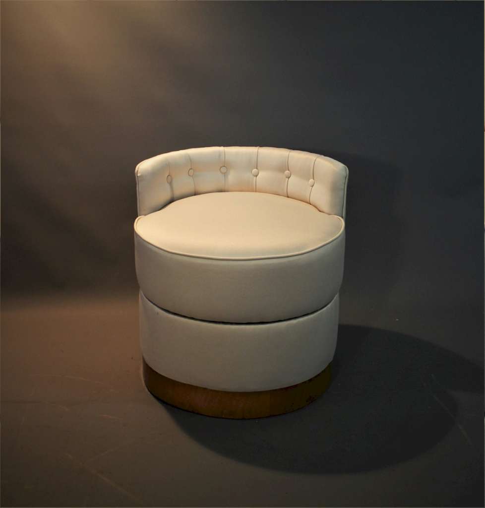 Revolving Art Deco dressing table stool