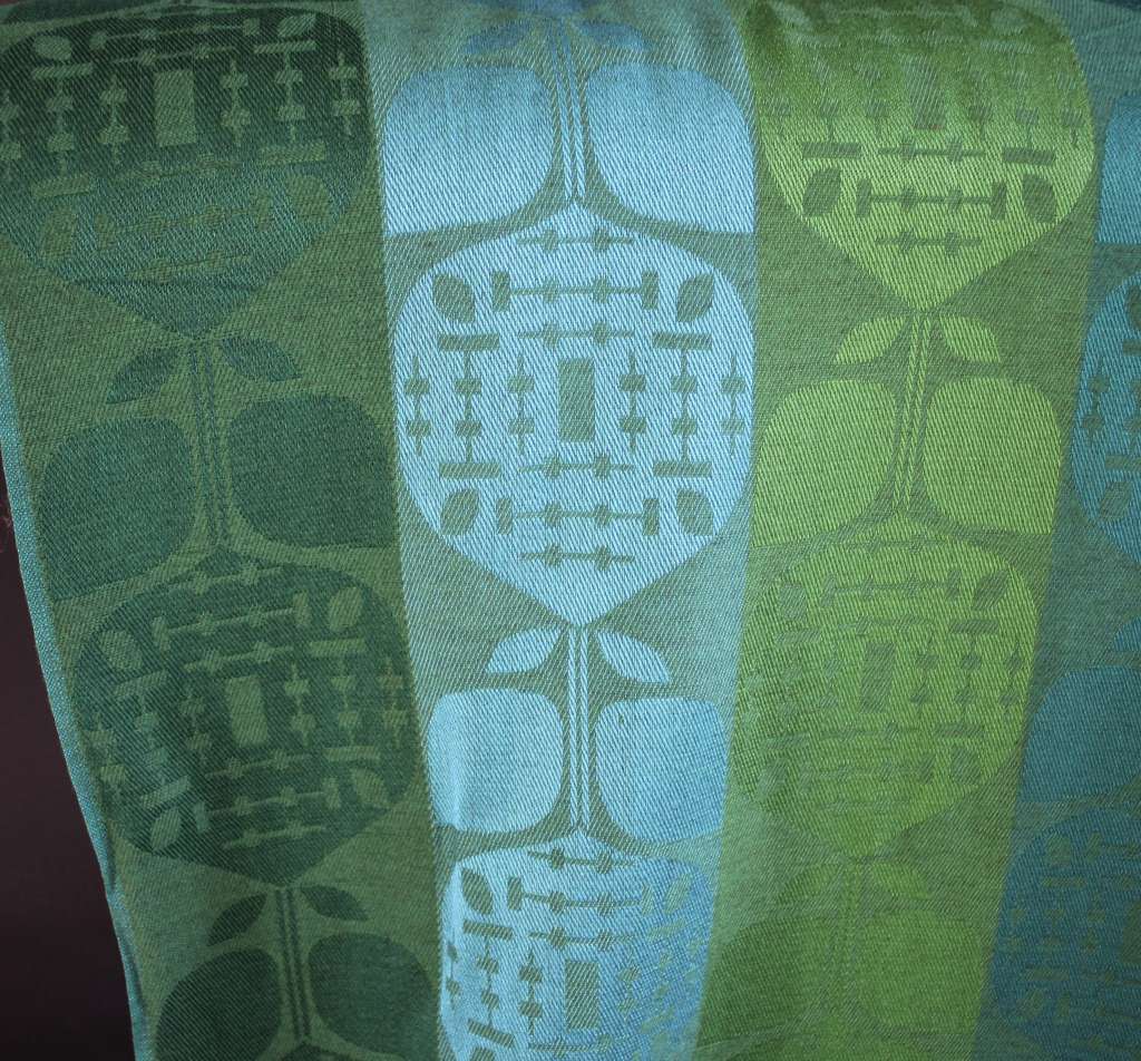 Roll of Jacquart fabric c1970's