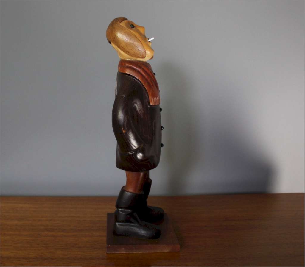 Romer carved figure of a pilot