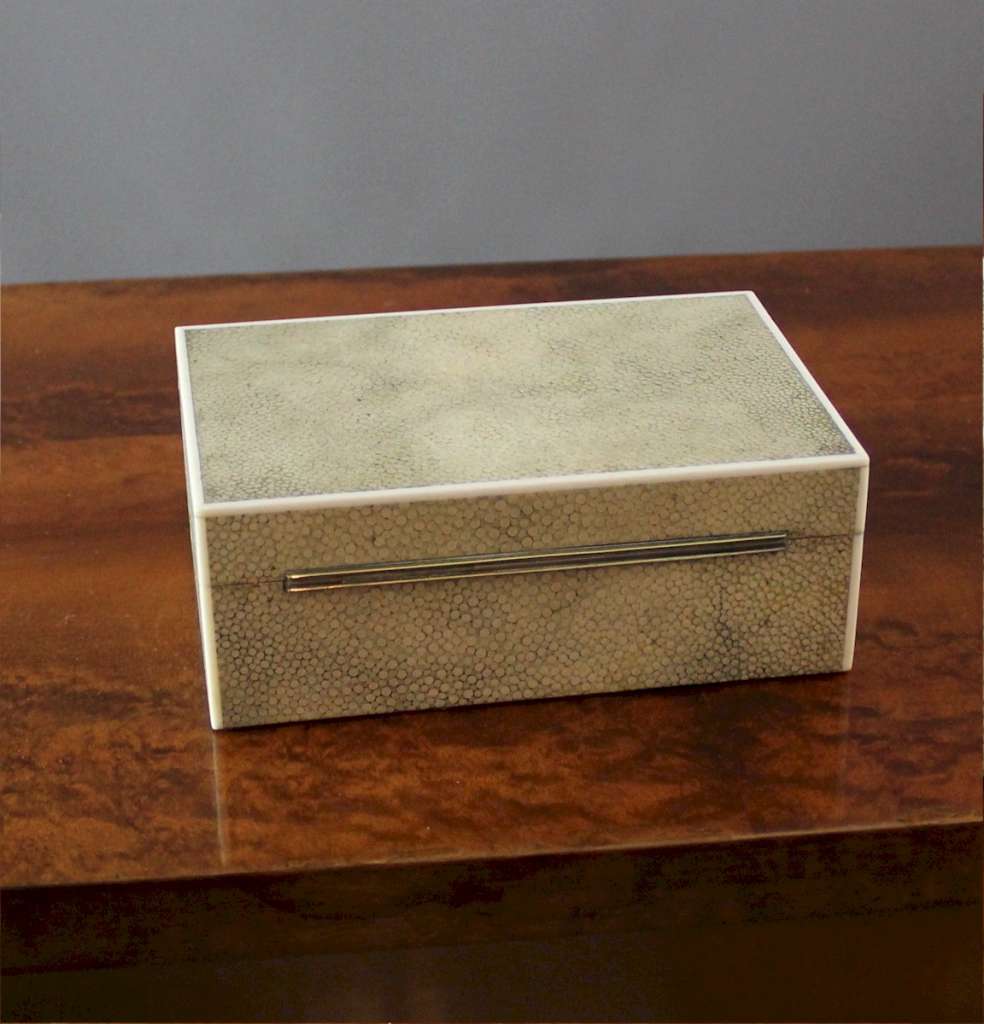 Art Deco shagreen box by JC Vickery