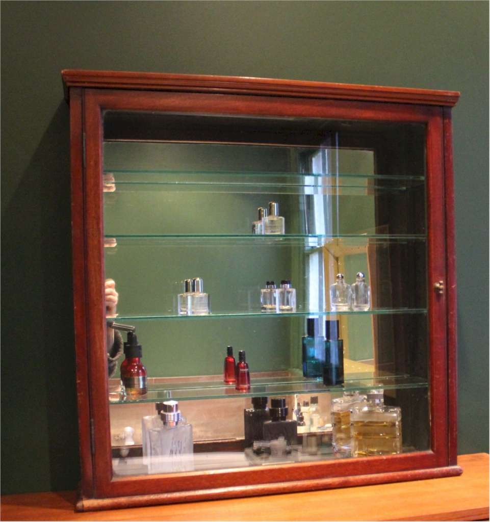  Victorian mahogany shop display cabinet