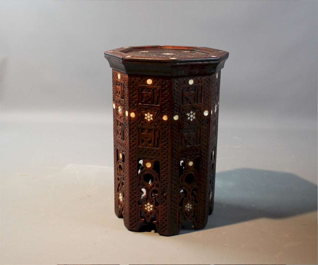 Antique Moorish inlaid table
