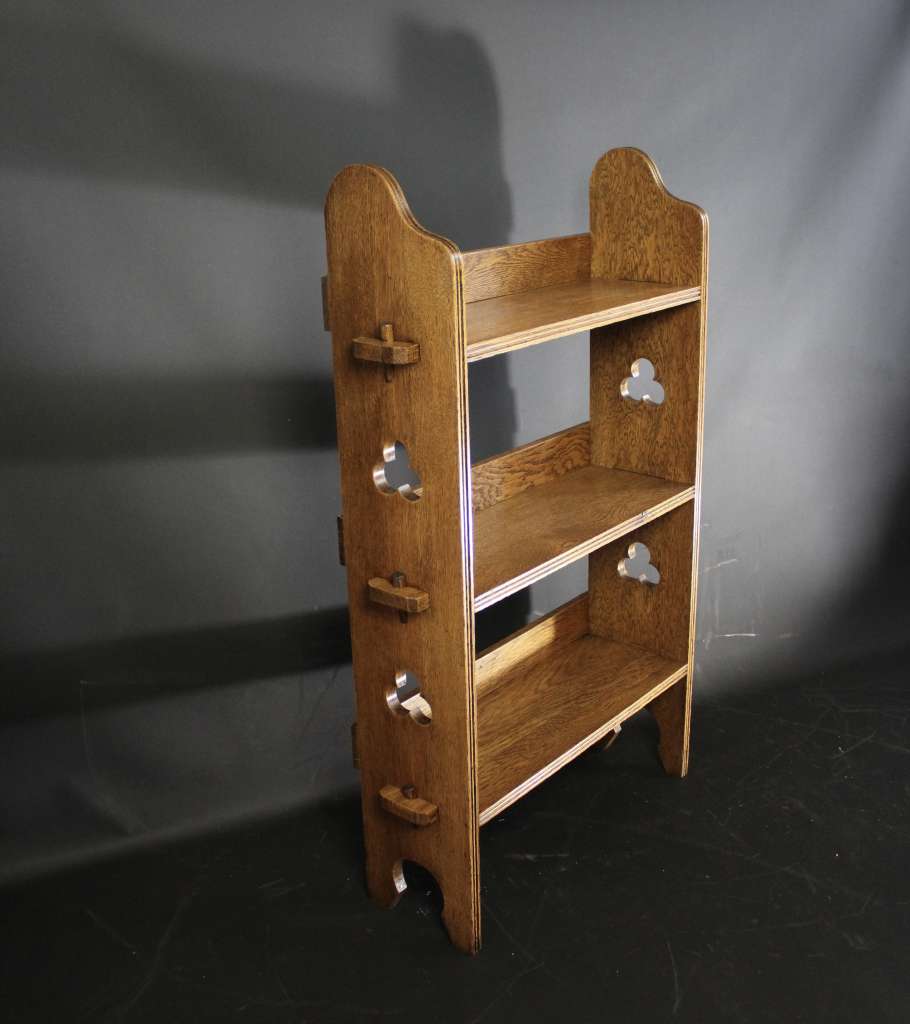 Oak arts and crafts Sedley bookshelf Liberty