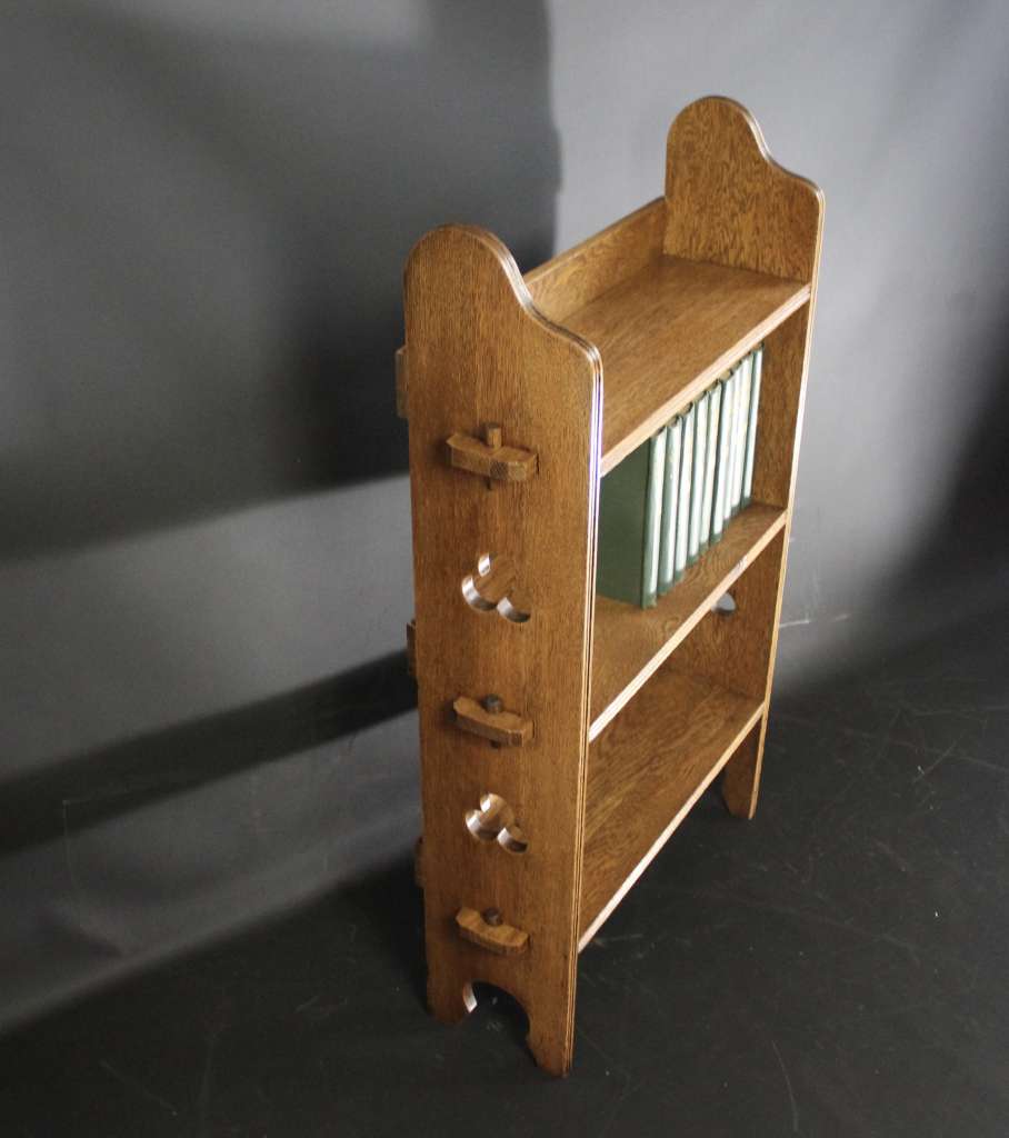 Oak arts and crafts Sedley bookshelf Liberty