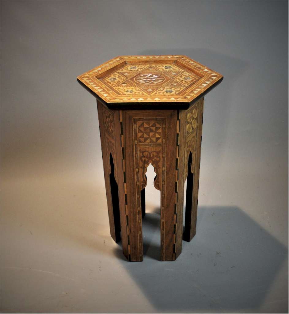 Syrian Moorish inlaid table