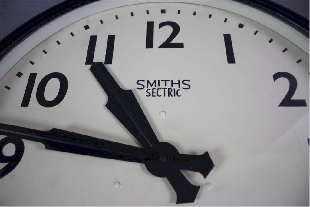 Large Smiths Sectric Factory clock 1940's