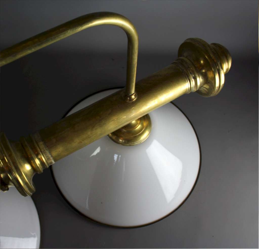 Victorian style brass snooker table lamp