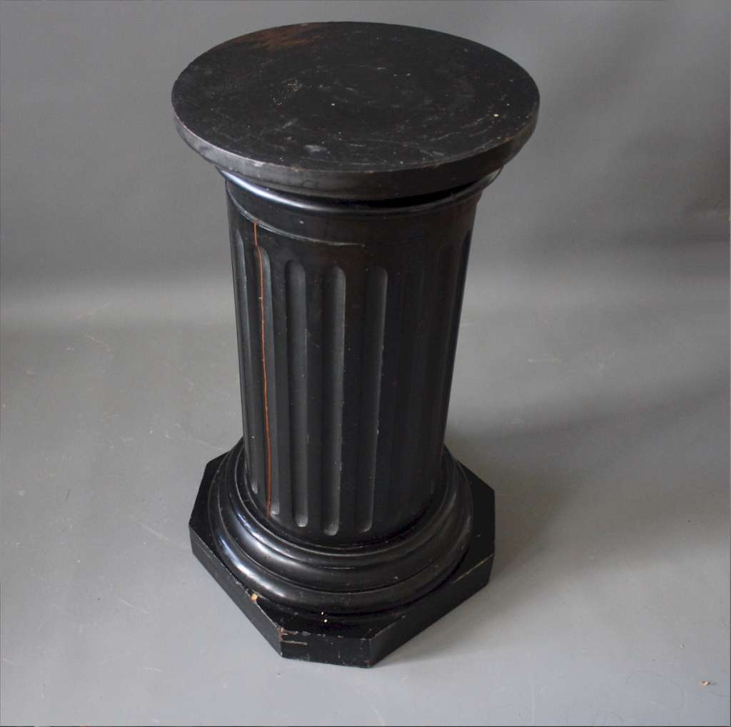 Victorian Ebonised Doric column,