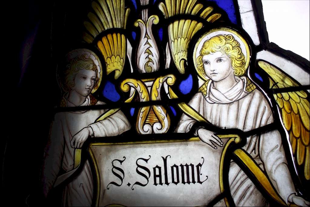 Victorian Church leaded glass St Salome