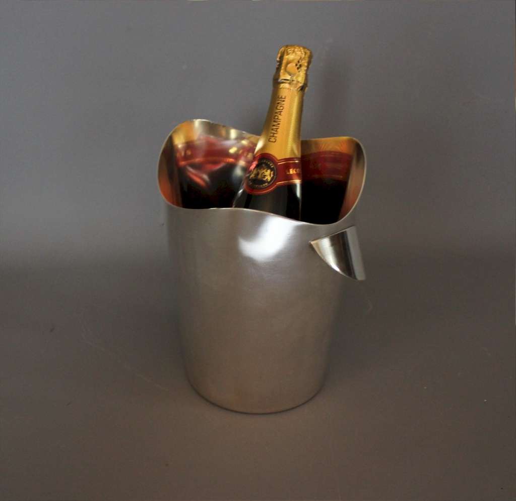 Swiss silver plated ice bucket 1950's