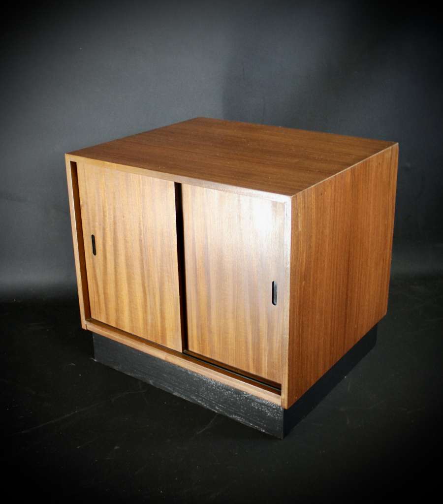 Teak Mid Century Record Housing cabinet