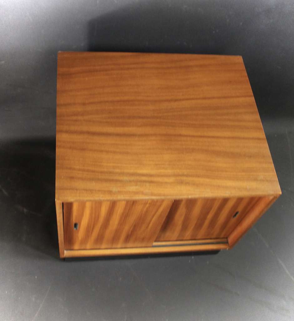 Mid Century Teak Record Housing cabinet