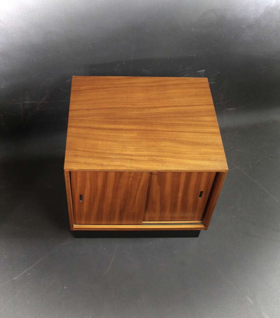 Mid Century Teak Record Housing cabinet