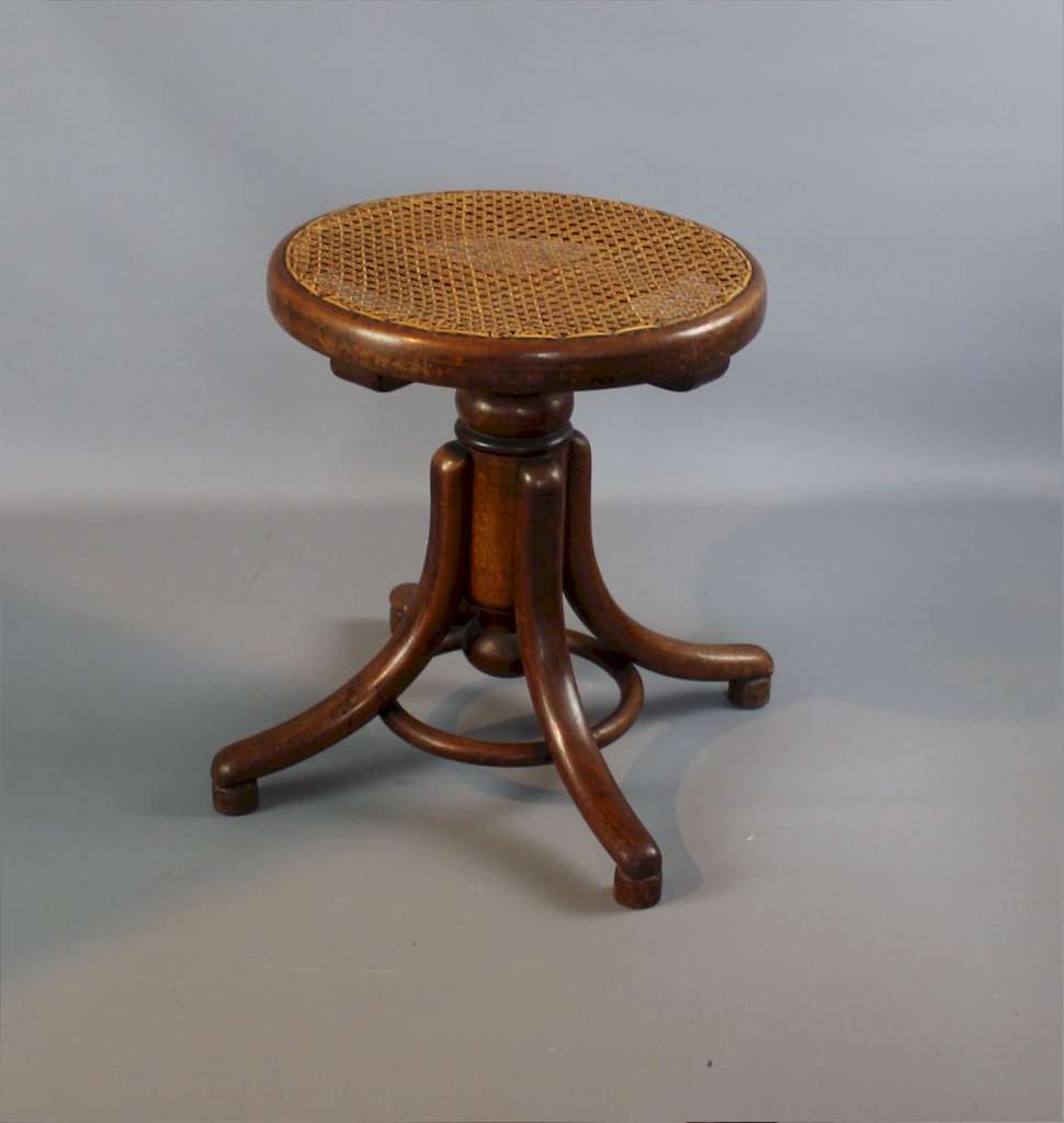 Thonet bentwood revolving stool