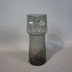 1970's smoked grey Owl jug
