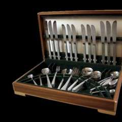 Vintage Canteen Of Cutlery By Viners Of Sheffield Designed By Gerald Benney