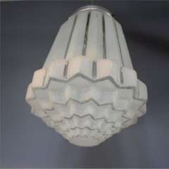 Art Deco frosted ceiling light