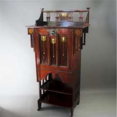 Shapland & Petter inlaid music cabinet