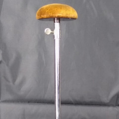 Art Deco hat display stand in chrome