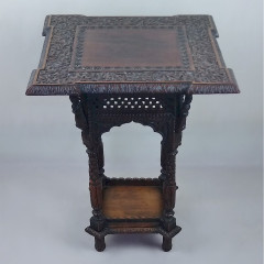 Anglo Indian 19thC hardwood occasional table