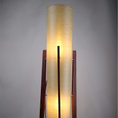 Mid Century Rocket floor lamp in teak