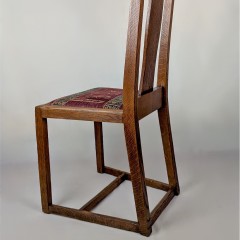 4 Scottish arts and crafts chairs in oak
