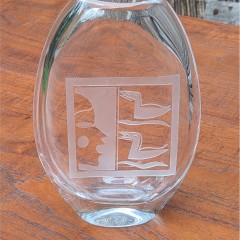 Mid Century Orrefors vase poss Sven Palmqvist