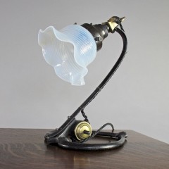 W.A.S Benson arts and crafts table lamp. c1900
