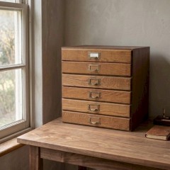  Desktop filing cabinet No 4 holds A4 paper