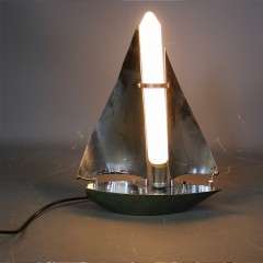 Art Deco chrome yacht lamp.